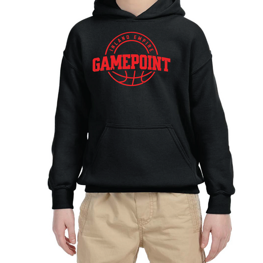 Youth Black Vintage Gamepoint Hoodie